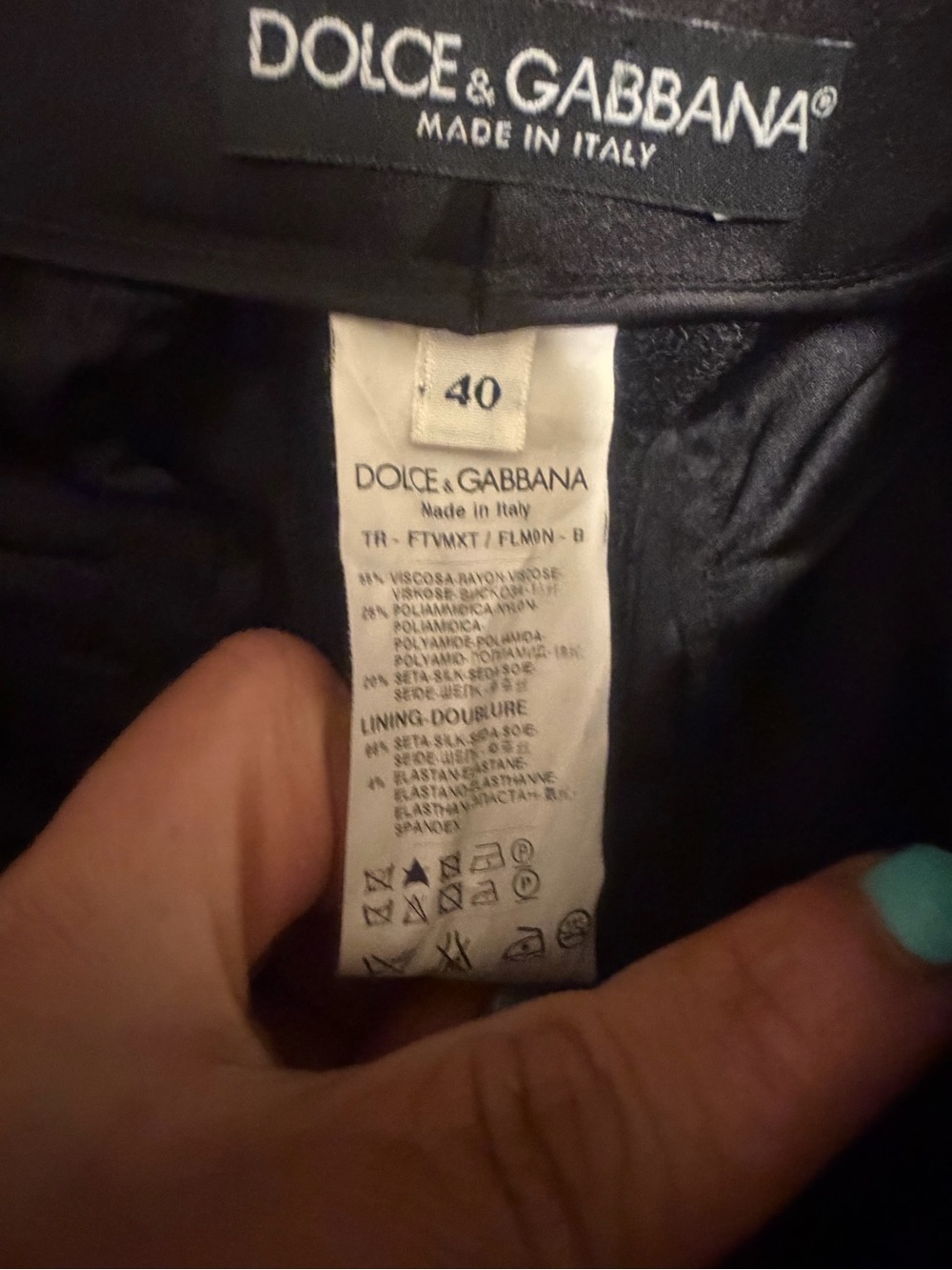 Dolce & Gabbana Black Lace Cropped Trousers - Picture 9 of 14